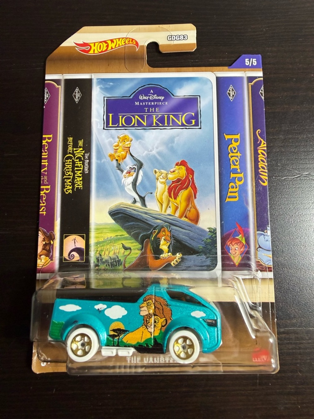 Hot Wheels Disney VHS Series The Lion King The Vanster 5/5 GDG83